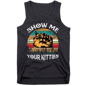 Show Me Your Kitties Retro Cat Lover Tank Top