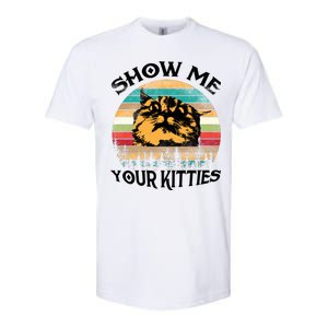 Show Me Your Kitties Retro Cat Lover Softstyle CVC T-Shirt