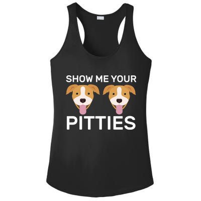 Show Me Your Pitties  Ladies PosiCharge Competitor Racerback Tank