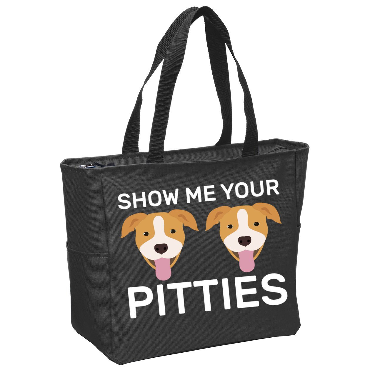 Show Me Your Pitties Zip Tote Bag