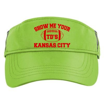 Show Me Your TD'S Kansas City Football Adult Drive Performance Visor