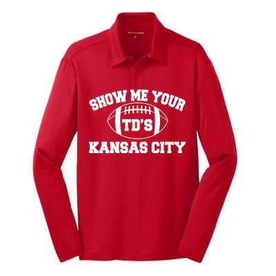 Show Me Your TD'S Kansas City Football Silk Touch Performance Long Sleeve Polo