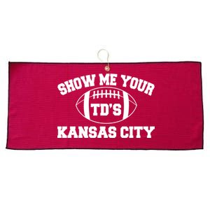 Show Me Your TD'S Kansas City Football Large Microfiber Waffle Golf Towel