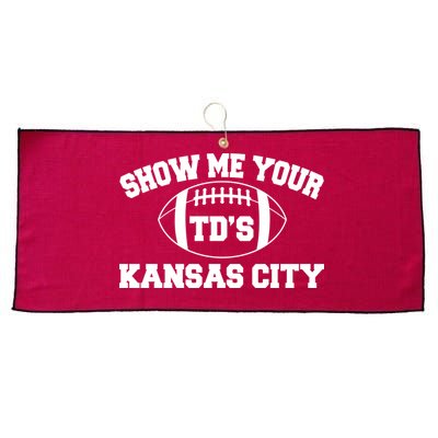 Show Me Your TD'S Kansas City Football Large Microfiber Waffle Golf Towel