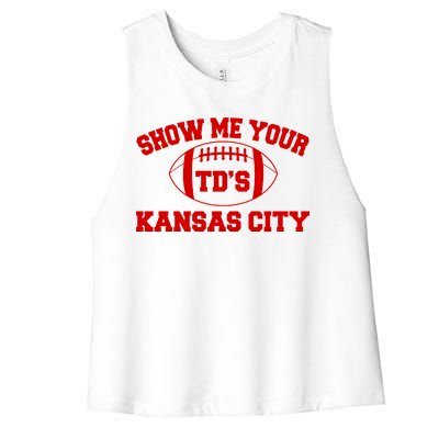 Show Me Your TD'S Kansas City Football Women's Racerback Cropped Tank