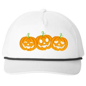 Spooky Halloween Pumpkin Decorations Snapback Five-Panel Rope Hat