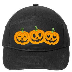 Spooky Halloween Pumpkin Decorations 7-Panel Snapback Hat