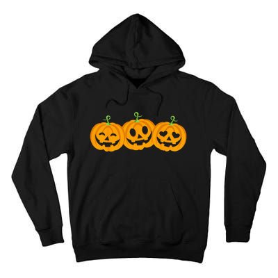 Spooky Halloween Pumpkin Decorations Tall Hoodie