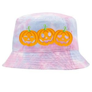 Spooky Halloween Pumpkin Decorations Tie-Dyed Bucket Hat