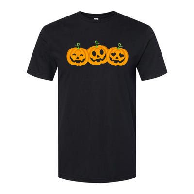 Spooky Halloween Pumpkin Decorations Softstyle® CVC T-Shirt