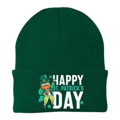 Saint Happy Patricks Day Knit Cap Winter Beanie