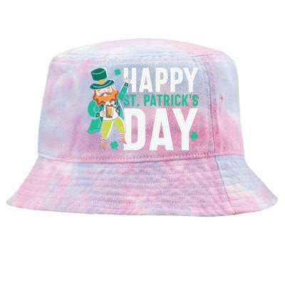 Saint Happy Patricks Day Tie-Dyed Bucket Hat