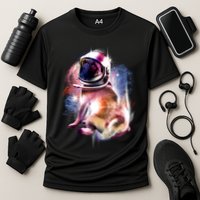 Space Hunger Pug Cooling Performance Crew T-Shirt