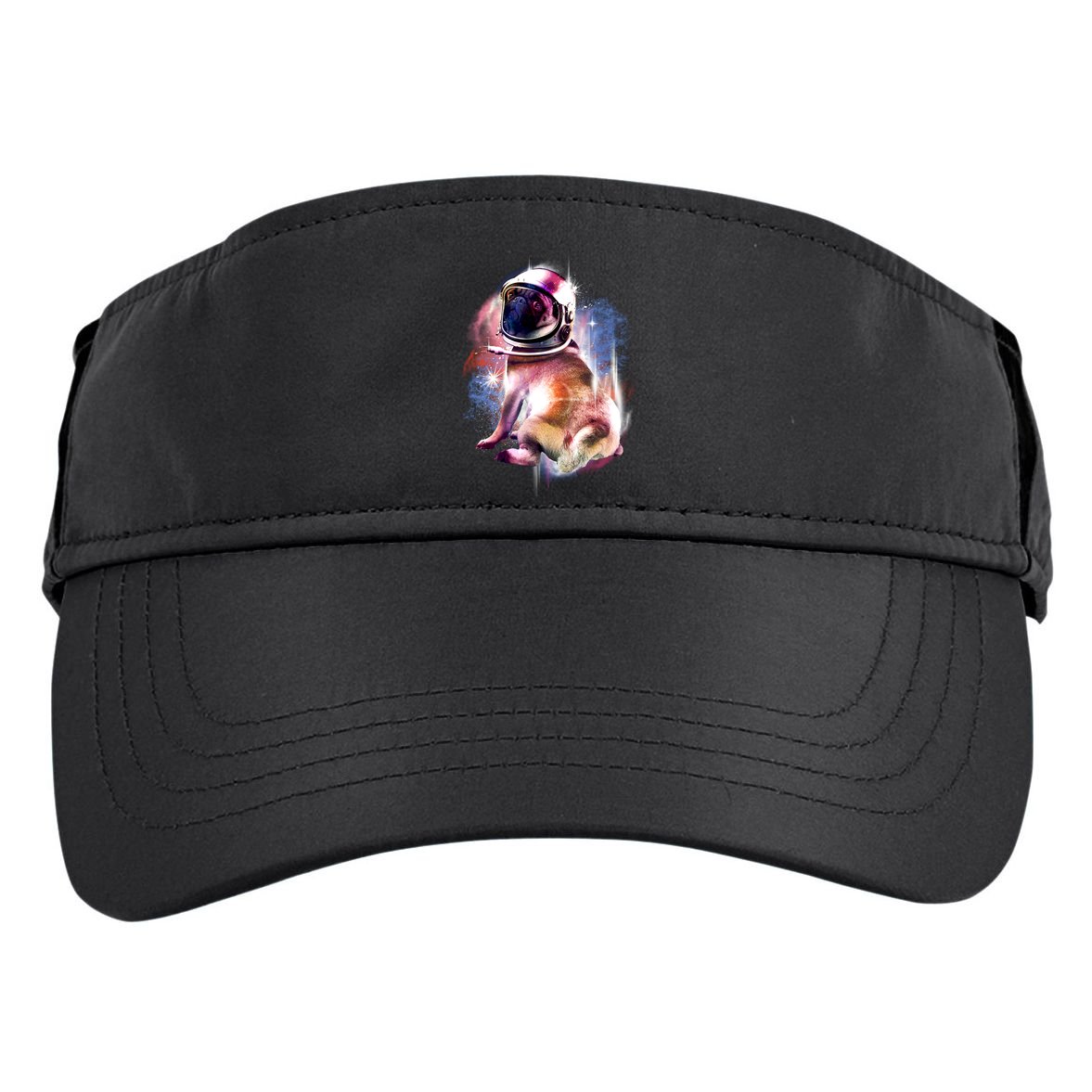 Space Hunger Pug Adult Drive Performance Visor