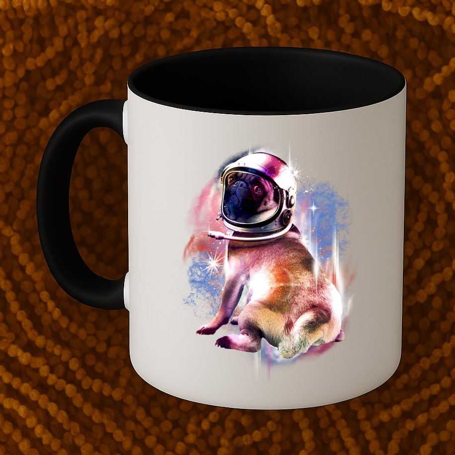 Space Hunger Pug Mug