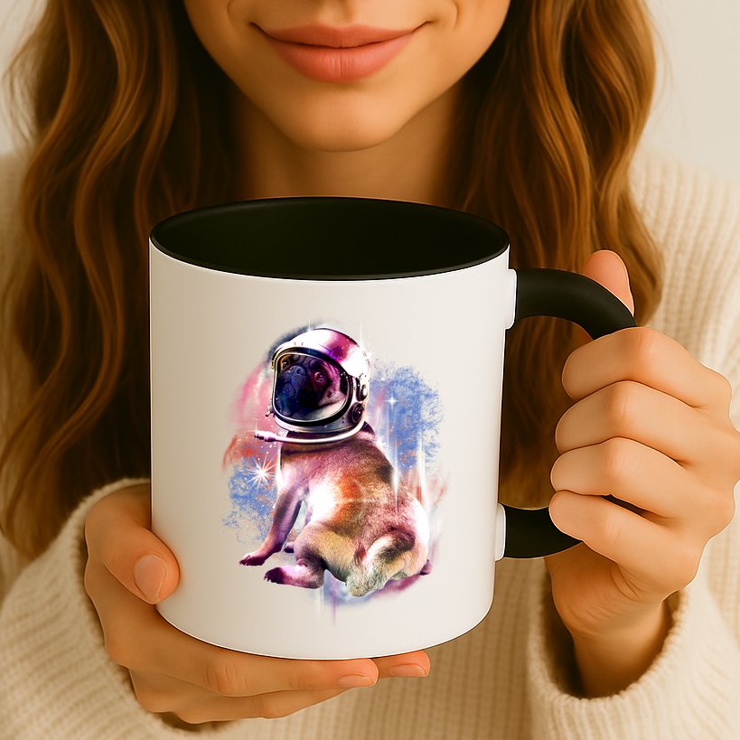 Space Hunger Pug Mug