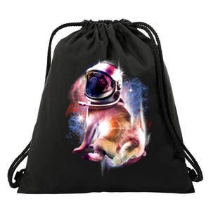 Space Hunger Pug Drawstring Bag