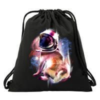 Space Hunger Pug Drawstring Bag