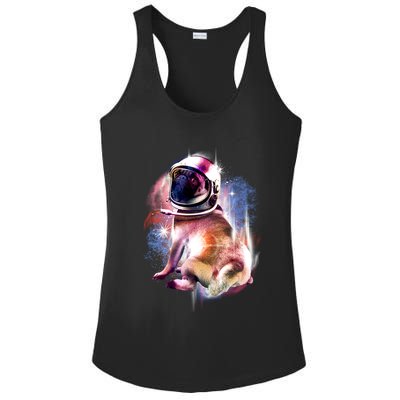 Space Hunger Pug Ladies PosiCharge Competitor Racerback Tank
