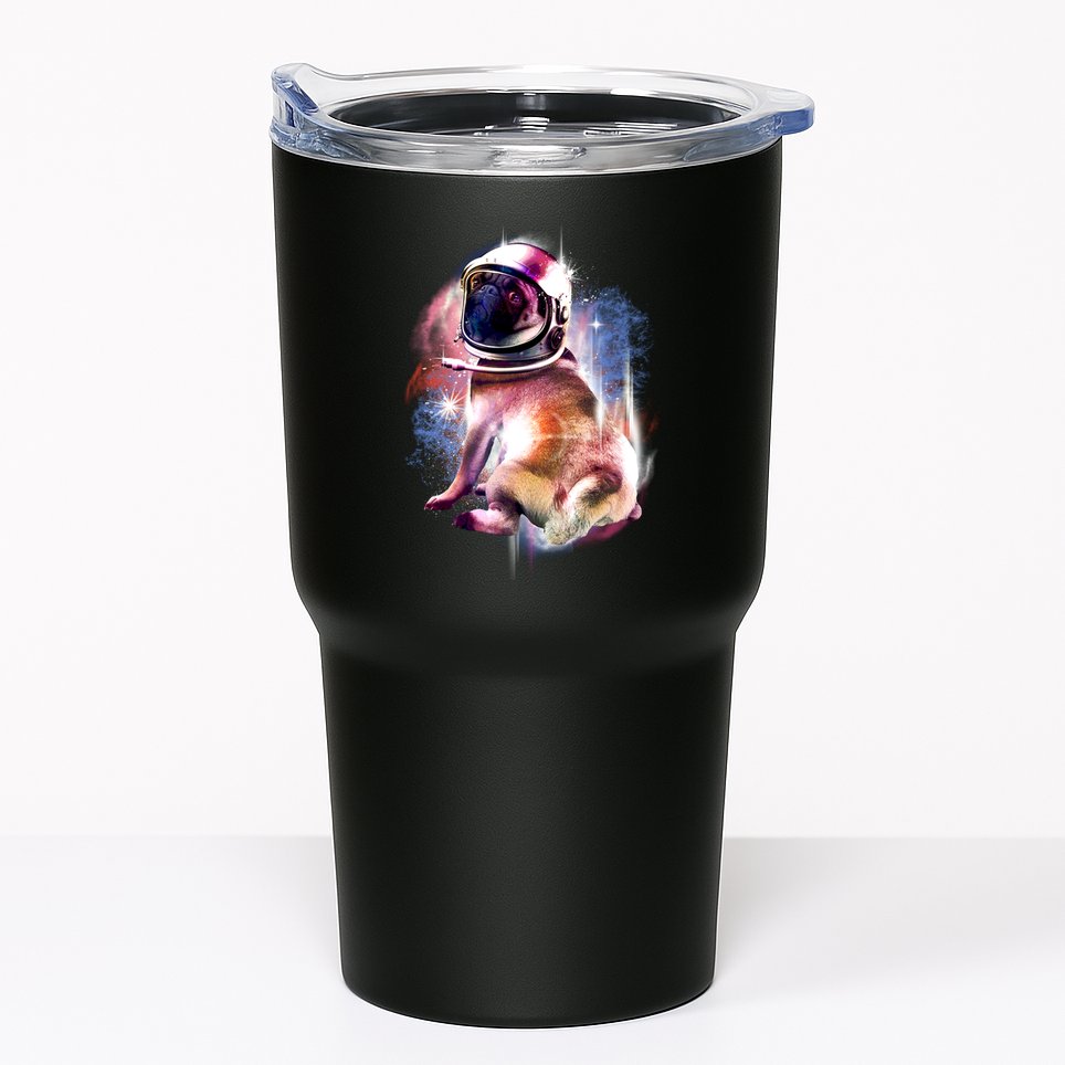 Space Hunger Pug Tumbler