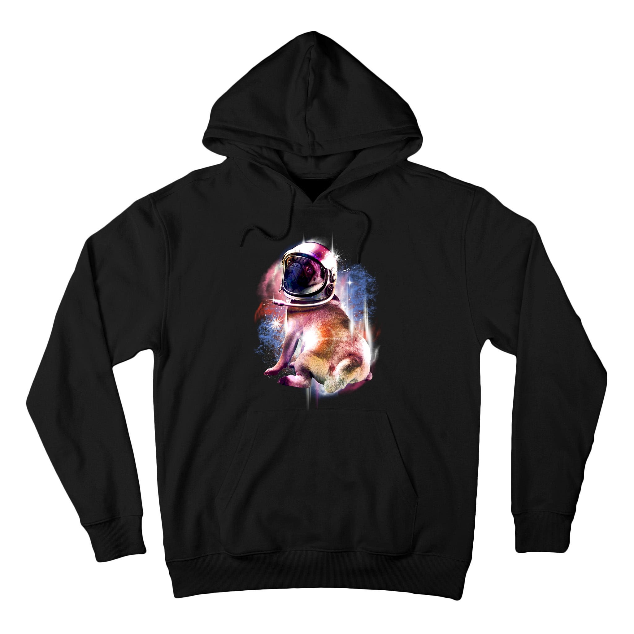 Space Hunger Pug Tall Hoodie