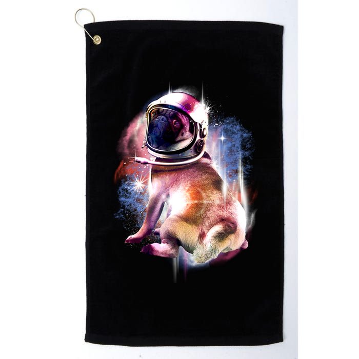 Space Hunger Pug Golf Towel