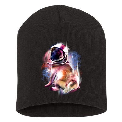 Space Hunger Pug Short Acrylic Beanie