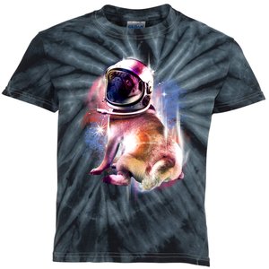 Space Hunger Pug Kids Tie-Dye T-Shirt