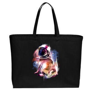 Space Hunger Pug Cotton Canvas Jumbo Tote