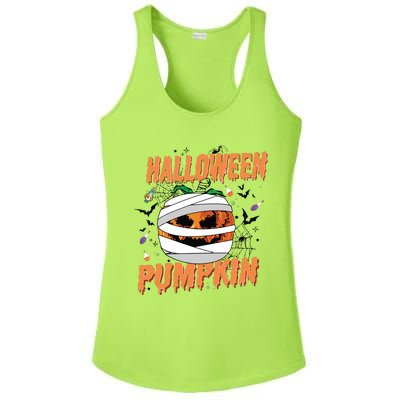 Scary Halloween Pumpkin Vintage Stay Spooky Ladies PosiCharge Competitor Racerback Tank