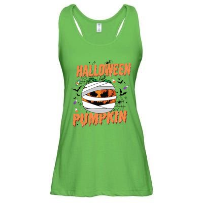 Scary Halloween Pumpkin Vintage Stay Spooky Ladies Essential Flowy Tank