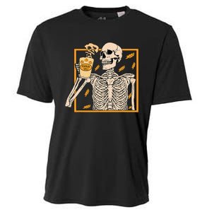 Spooky Halloween Pumpkin Spice Syrup Creamer Cooling Performance Crew T-Shirt