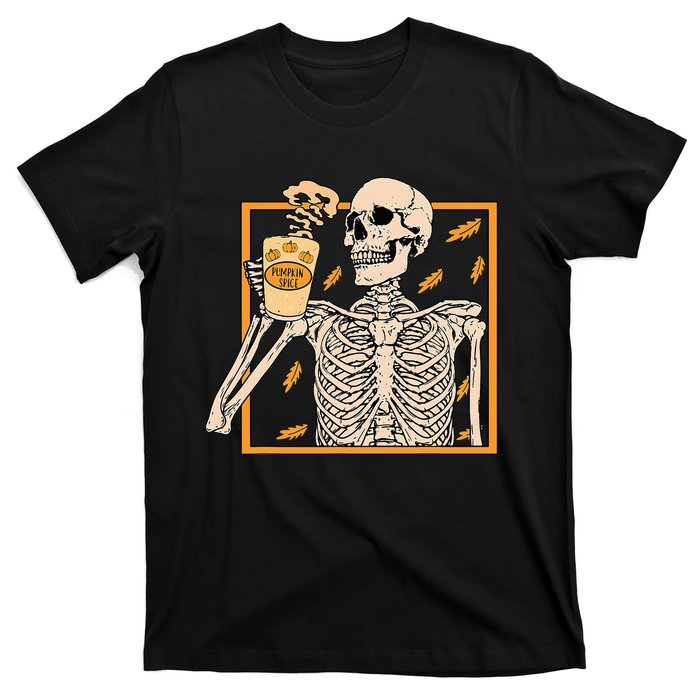 Spooky Halloween Pumpkin Spice Syrup Creamer T-Shirt