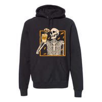 Spooky Halloween Pumpkin Spice Syrup Creamer Premium Hoodie