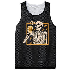 Spooky Halloween Pumpkin Spice Syrup Creamer Mesh Reversible Basketball Jersey Tank