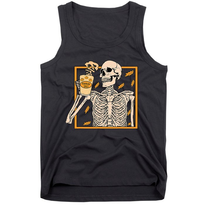 Spooky Halloween Pumpkin Spice Syrup Creamer Tank Top