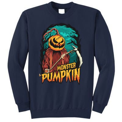 Spooky Halloween Pumpkin Graphic Tall Sweatshirt