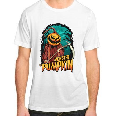 Spooky Halloween Pumpkin Graphic Adult ChromaSoft Performance T-Shirt