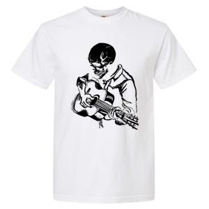 Skeleton Head Playing Acoustic His Guitar Great Garment-Dyed Heavyweight T-Shirt