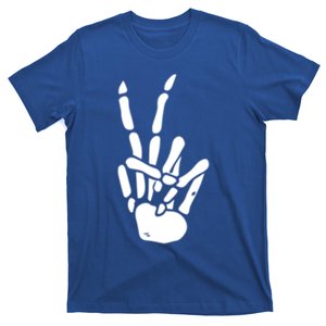 Skeleton Hand Peace Sign Bones Great Gift T-Shirt