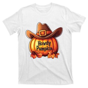 Spooky Howdy Pumpkin Halloween Cowboy T-Shirt