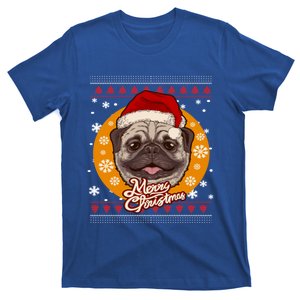 Santa Hat Pug Dog Ugly Christmas Doggie Xmas Gift T-Shirt