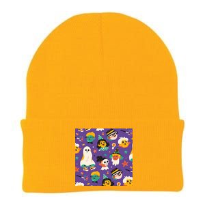 Spooky Halloween Pattern Cartoon Knit Cap Winter Beanie