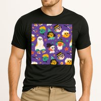 Spooky Halloween Pattern Cartoon Cooling Performance Crew T-Shirt