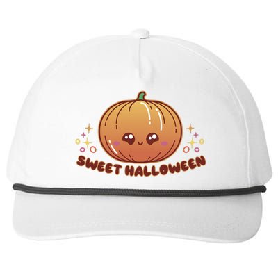 Sweet Halloween Pumpkin Snapback Five-Panel Rope Hat