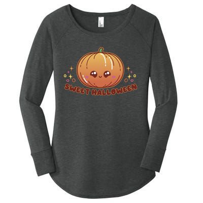 Sweet Halloween Pumpkin Women's Perfect Tri Tunic Long Sleeve Shirt