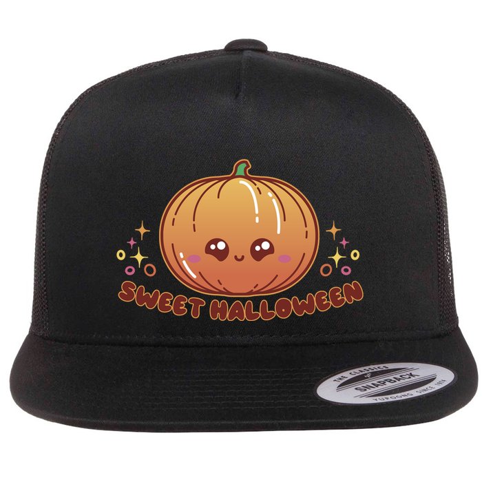 Sweet Halloween Pumpkin Flatbill Hat