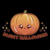 Sweet Halloween Pumpkin Flatbill Hat