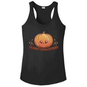 Sweet Halloween Pumpkin Ladies PosiCharge Competitor Racerback Tank