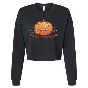 Sweet Halloween Pumpkin Cropped Pullover Crew